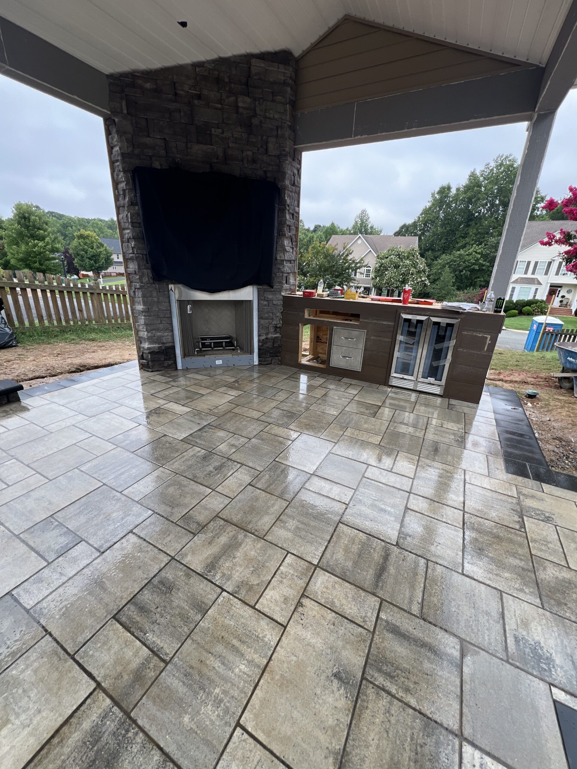 Close Up View Of Composite Decking Materials