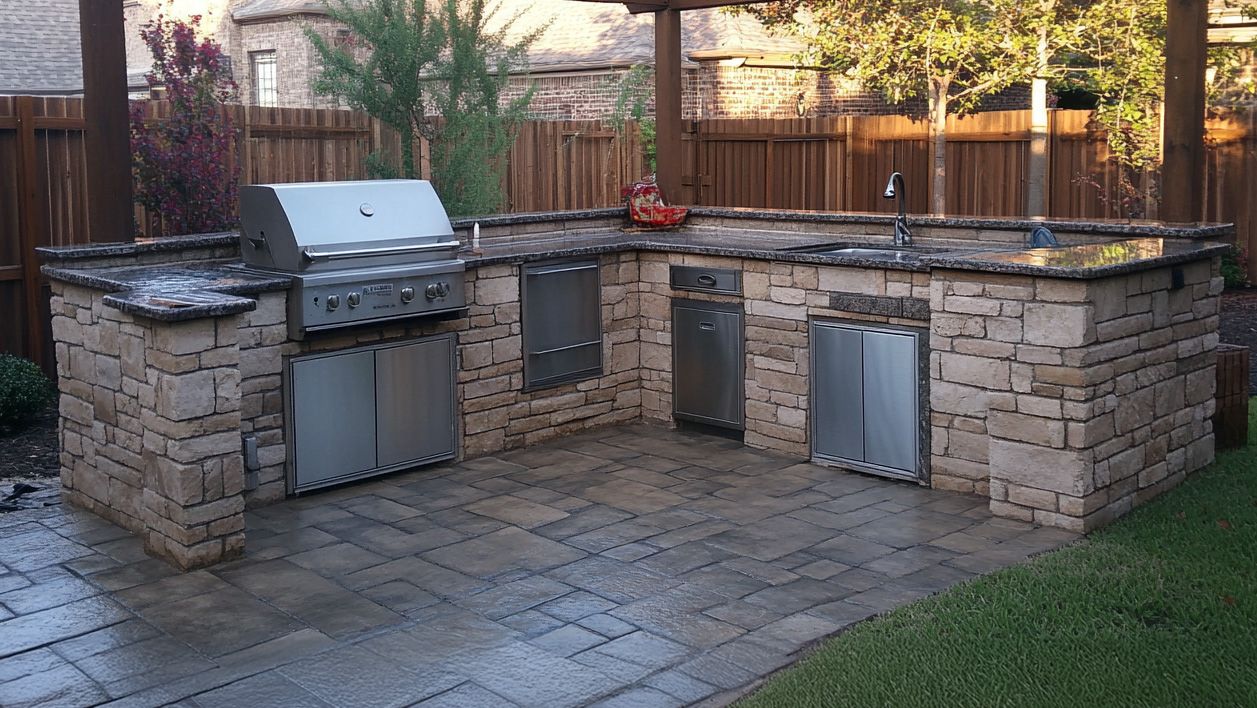 Outdoor Kitchen Example In Virginia